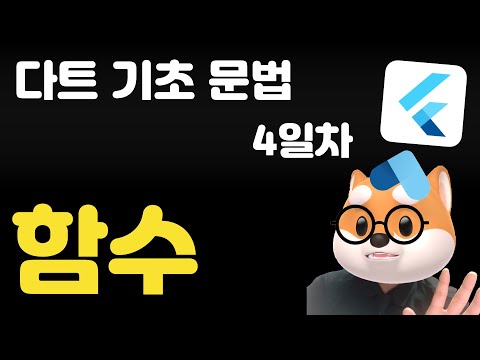 다트 기초 문법 - 4일차 /  함수