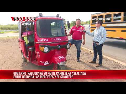 Progreso vial continúa con carretera rotonda Las Mercedes-Coyotepe – Nicaragua