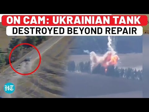 Putin's War Teaser For West? Russian Army Destroys Ukrainian Tank Beyond Repair In Kursk | Zelensky