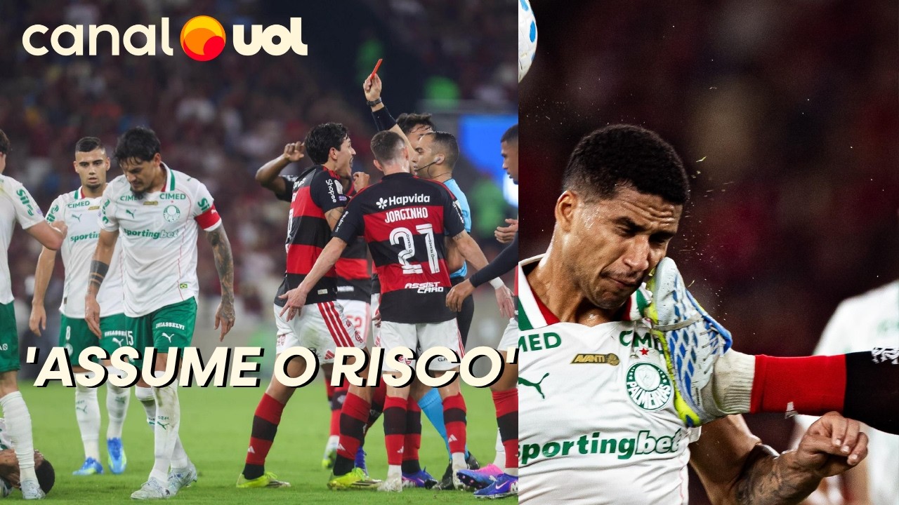 ÁUDIO DO VAR NA EXPULSÃO DE CARRASCAL EM FLAMENGO X PALMEIRAS: 'ASSUME O RISCO'