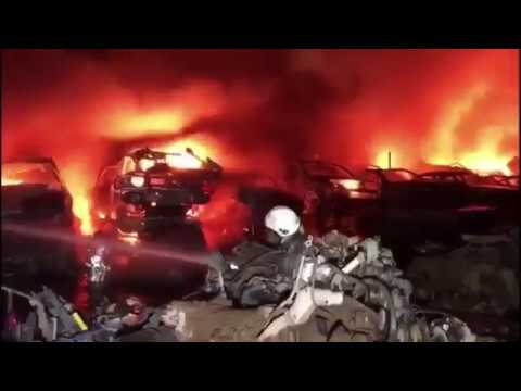 KFSD brings fire under control at car junkyard