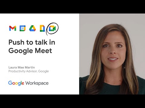 Push to talk in Google Meet