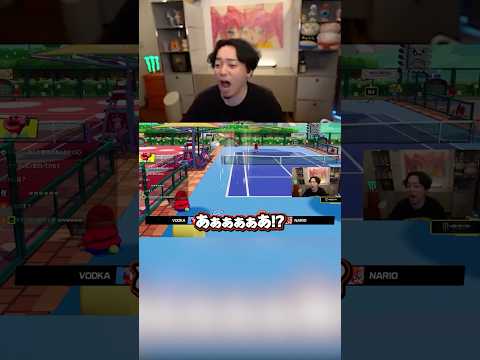 あまりにも理不尽なショットに絶叫するボドカ【マリオテニスフィーバー】