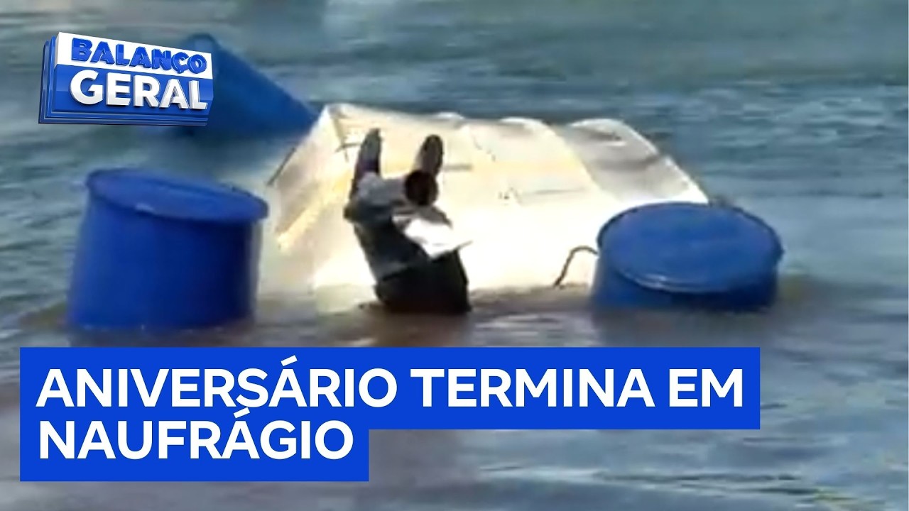 Embarcação tomba e deixa 6 mortos; mãe e filho morrem em aniversário