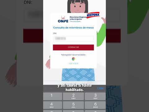🔴🔵 La ONPE habilitó un link para consultar si cada ciudadano fue elegido como miembro de mesa