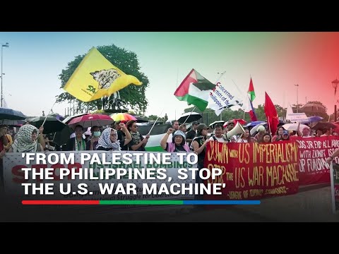 Filipino activists clash with police ahead of anniversary of Israel-Hamas war