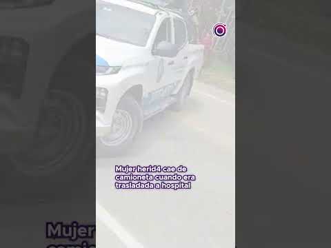 Ciudadana herida cae de camioneta  #perú