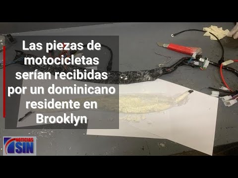 DNCD ocupa cocaína camuflados en piezas de motocicletas