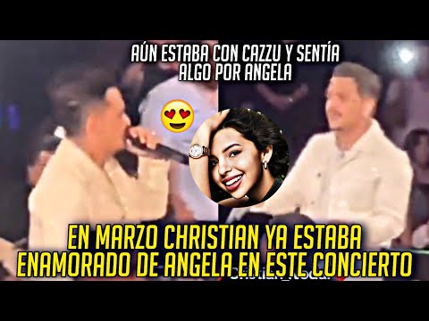 CHRISTIAN EN MARZO LE MANDO ESTE MENSAJE A SU ESPOSA ANGELA EN ESTE CONCIERTO