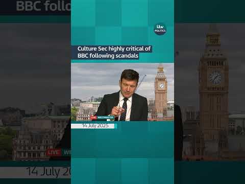 Culture Secretary Lisa Nandy has been highly critical of the BBC #itvnews