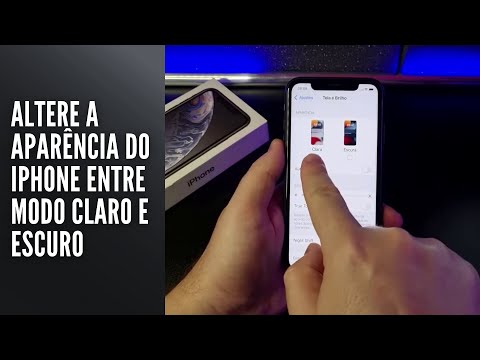 Altere a aparência do iPhone entre modo claro e escuro