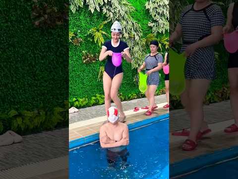 Swimming Pool 👙 🥽 Swimming Cap 🤪😚✌️#shorts #swimming #fitness #flyboard #bluesilver #waterpark