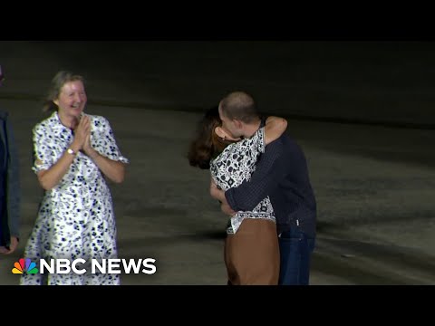 Joy and gratitude as Americans freed by Russia arrive home