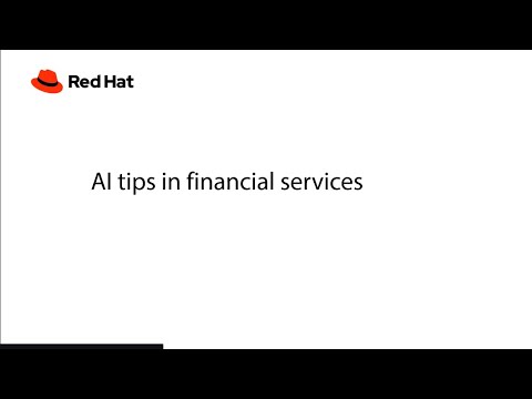 AI tips in financial services