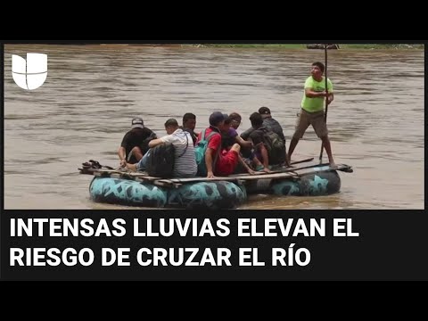 Autoridades en México advierten a migrantes sobre los riesgos de cruzar el río Suchiate