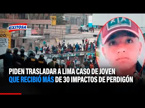Rosalino Flores: Piden trasladar a Lima caso de joven que recibió más de 30 impactos de perdigón