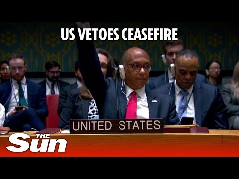 US blocks UN Security Council demand for humanitarian ceasefire in Gaza as UK abstains