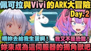 【雙視角】一見面就逼人產卵？！PekoVivi這對一路上都在情侶鬥嘴的ARK大冒險【Hololive中文】【兔田佩可拉/綺綺羅羅薇薇/綺々羅