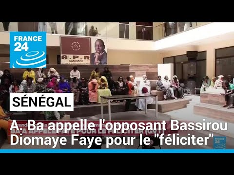 Sénégal : Amadou Ba appelle l'opposant Bassirou Diomaye Faye pour le féliciter • FRANCE 24