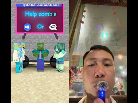 What is the Zombie's final choice?#minecraft #animation #zombie #shorts