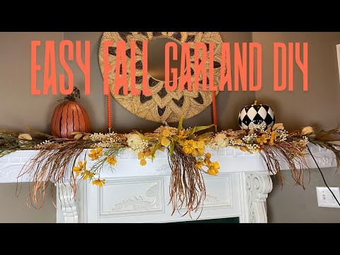 HOW TO MAKE THE EASIEST FALL GARLAND DIY THANKSGIVING / AUTUMN HOME DECORATING 2025🍂