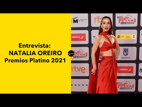 Natalia Oreiro desde la Alfombra Roja de los Premios Platino