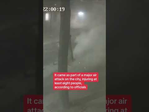 CCTV of Russian strike on Odesa museum