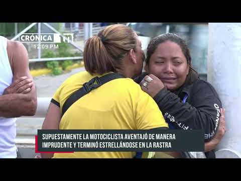 Trágica muerte de motociclista tras impactar con rastra en el 7 Sur, Managua - Nicaragua