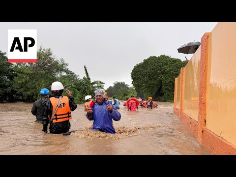 Powerful typhoon lashes northern Philippine islands, engulfing some areas with floods