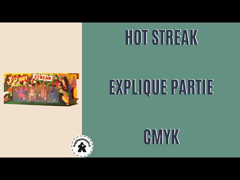 Explique partie de 🎲 HOT STREAK 🏇 chez #cmyk #asmodee #expliquemoica