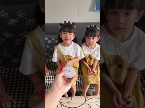 cute smart  boy and girl play the game at home for funny #short