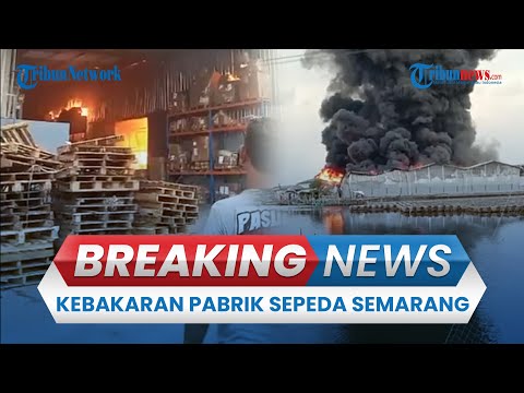 ? BREAKING NEWS: Kebakaran Pabrik Sepeda PT Roda Pasifik Mandiri di Terboyo Semarang , Asap Mengepul