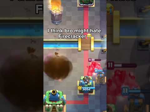 Bro hates Firecracker😭😭😭#clashroyale