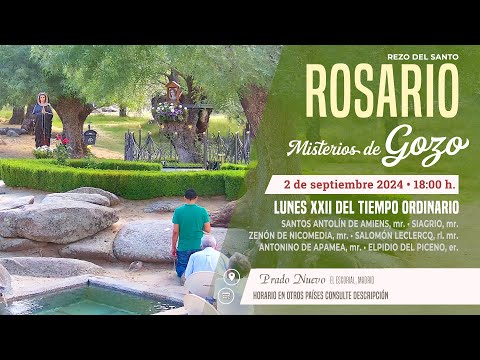 SANTO ROSARIO de hoy Lunes (Misterios Gozosos) en DIRECTO desde PRADO NUEVO a las 18:00 h.