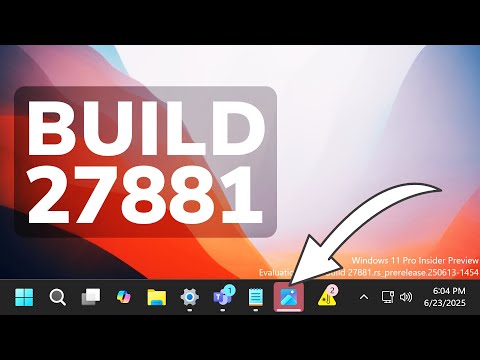 New Windows 11 Build 27881 – New Taskbar Change, New Settings Dialogs, and Fixes (Canary)