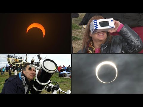 Eclipse solar anular se vio en Isla de Pascua y la Patagonia de Chile y Argentina | AFP