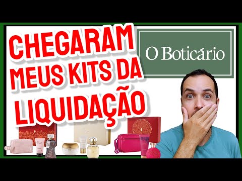 Chegaram MEUS KITS da LIQUIDAÇÃO do Boticário + MUITOS BRINDES