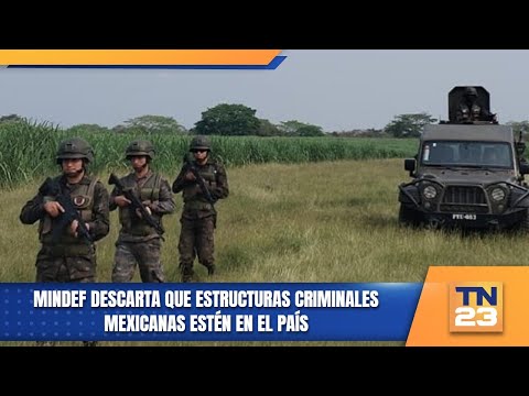 MINDEF descarta que estructuras criminales mexicanas estén en el país