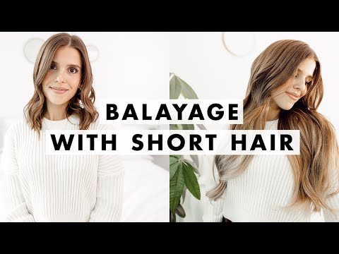 Balayage Extensions with SHORT Hair | Luxy Hair