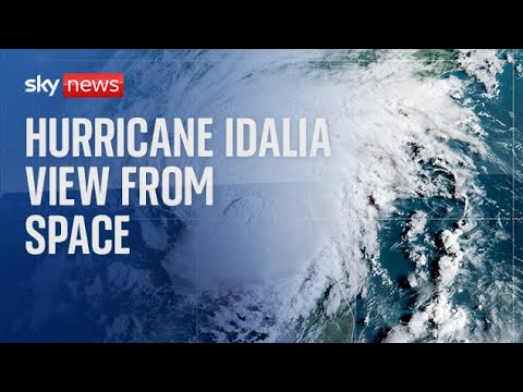 View from space as Hurricane Idalia hits Florida