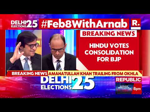 Delhi Election Result: Arnab's Analysis Of Vote Share | BJP | AAP | Congress