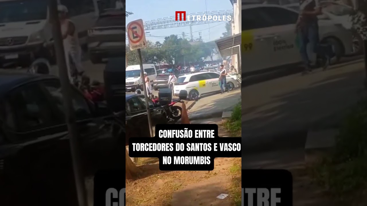 Torcedores de Santos e Vasco entram em confronto no Morumbis