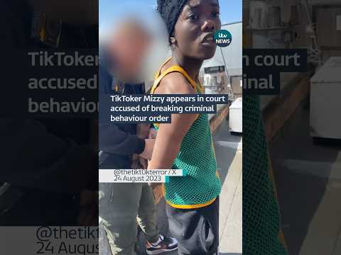 TikToker Mizzy appears in court #itvnews #news #mizzy #tiktok