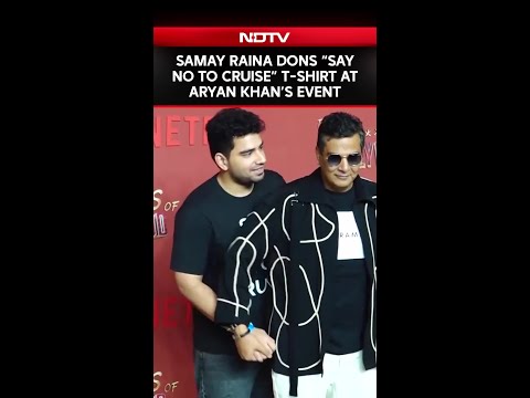 Samay Raina Dons "Say No To Cruise" T-Shirt At Aryan Khan's Event