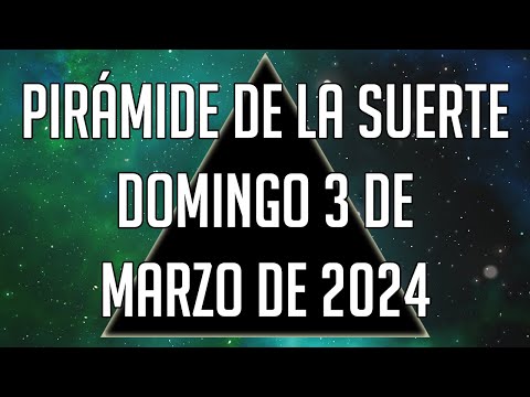 Pirámide de la Suerte para el Domingo 3 de Marzo de 2024 - Lotería de Panamá