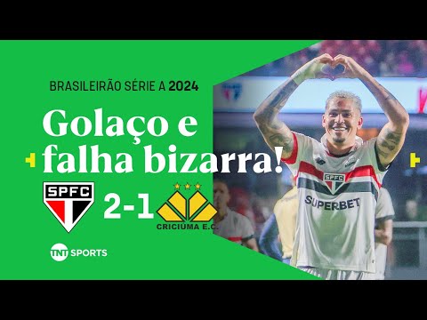 LUCIANO FAZ GOLAÇO EM JOGADA ENSAIADA E JANDREI ENTREGA GOL INACREDITÁVEL! SÃO PAULO 2 X 1 CRICIÚMA