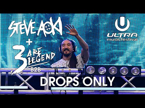 Steve Aoki + 3 Are Legend B2B - Drops Only | Ultra Music Festival Miami 2015