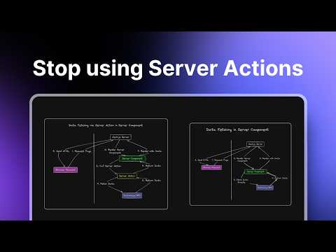 Stop using Server Actions | Nextjs