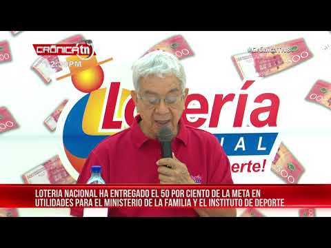 Aportes sociales de la Lotería en Nicaragua llegan a 91 millones de córdobas