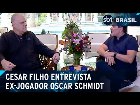 Cesar Filho entrevista ex-jogador de basquete Oscar Schmidt | SBT Brasil (25/07/24)